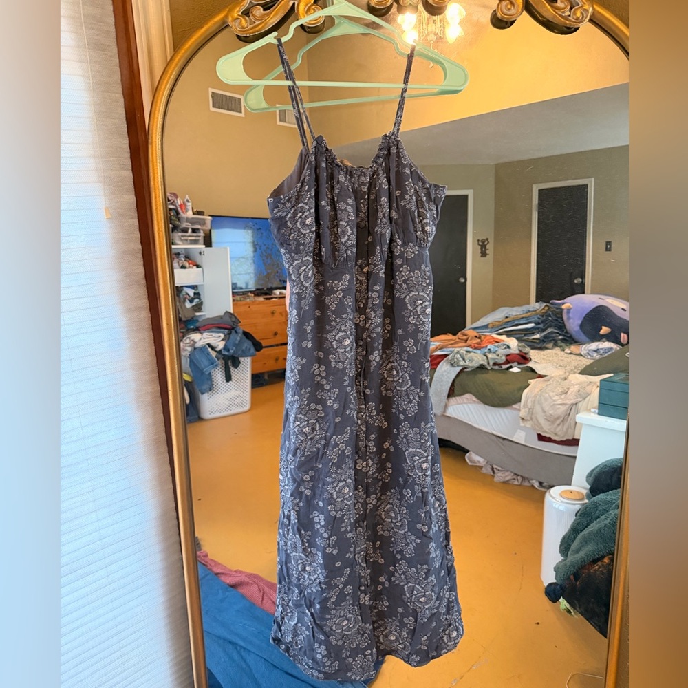 Madewell Blue Floral Dress